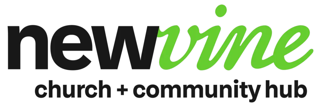 Newvine Church and Community Hub logo in green
