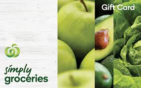 Simply Groceries gift card with fresh produce